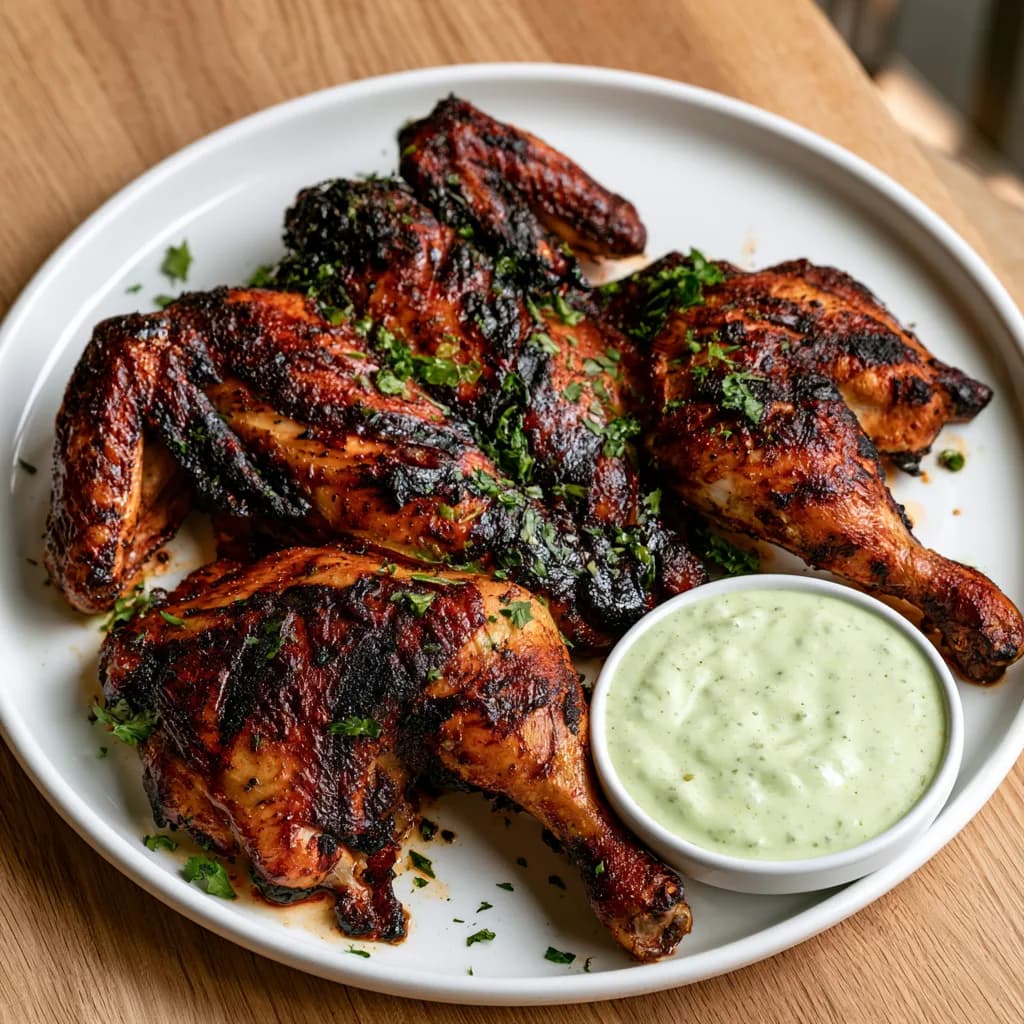 Poulet braisé halal, mariné à notre mélange de 21 épices